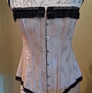 Vintage Handmade London Steel Boned Corset